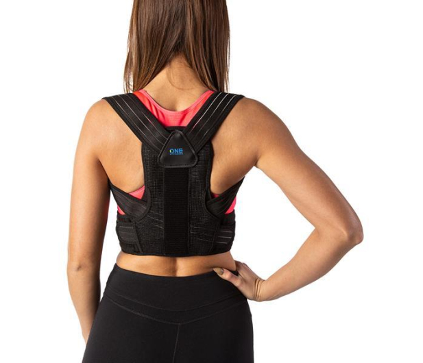 One Fitness Korektor postawy rozmiar M KP207 Czarny - 1171122 - zdjęcie 3